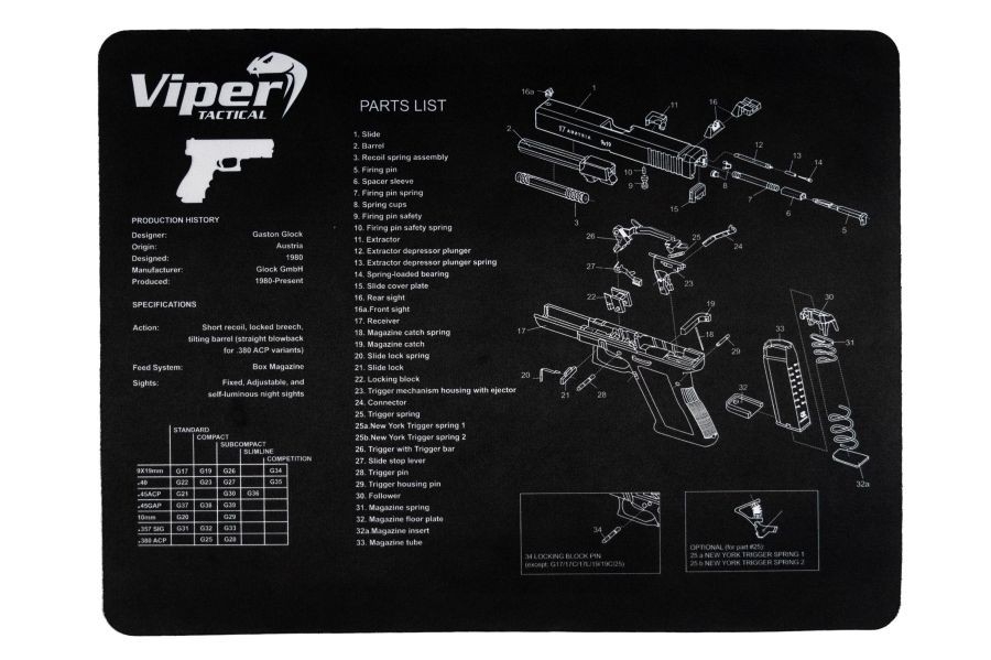 Viper Gun Mat Glock Zero One Airsoft