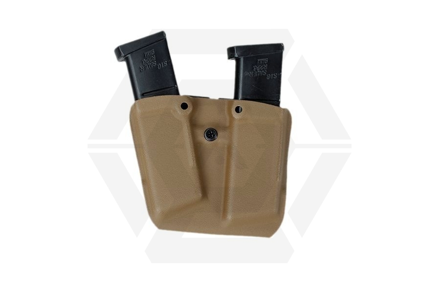 Kydex Double Mag Pouch for G17 (Coyote Brown) Zero One Airsoft