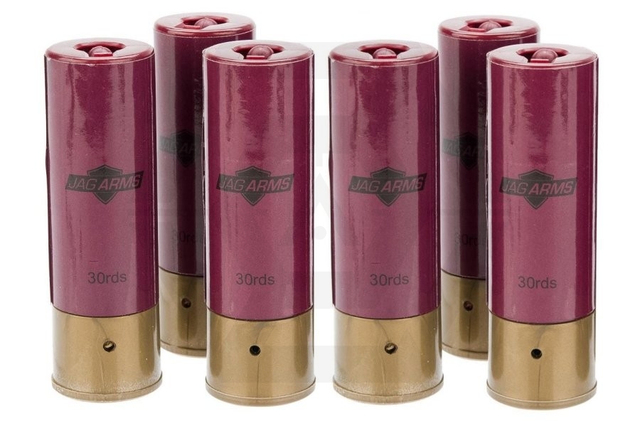 JAG Arms Shotgun Shells (6x 30rds) (Red) Zero One Airsoft