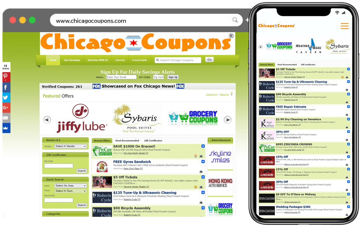 Chicago Coupons Sell Coupons Online site Case Study