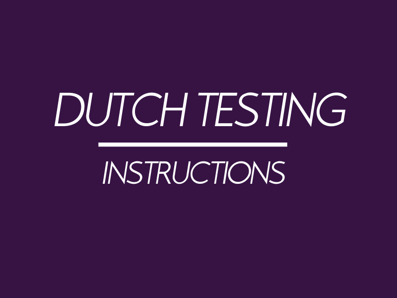 DUTCHtestingInstructions Zesty Ginger