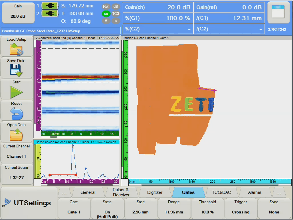 NDT PaintBrush Software Zetec
