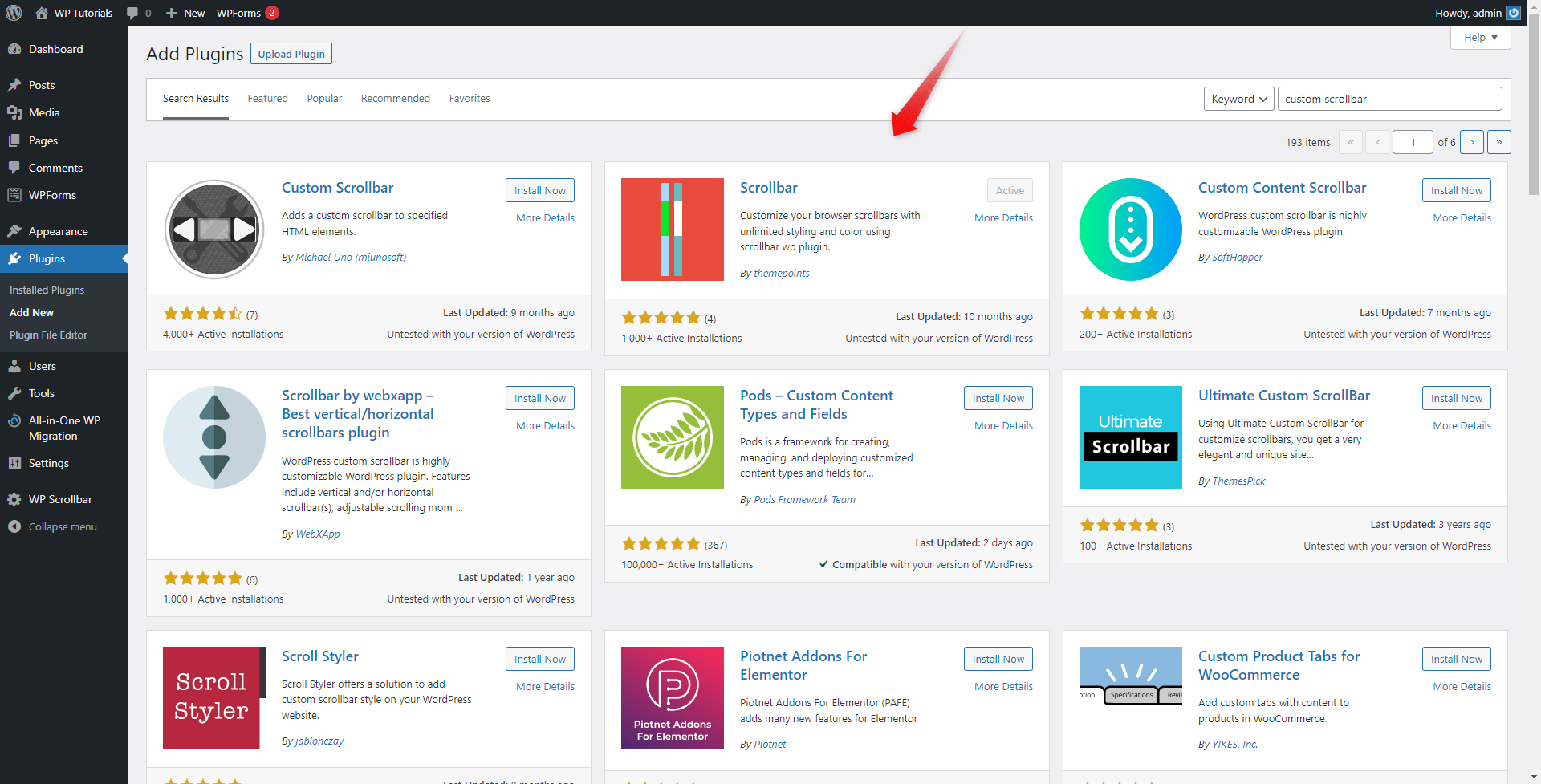 How to Create a Custom Scrollbar in WordPress