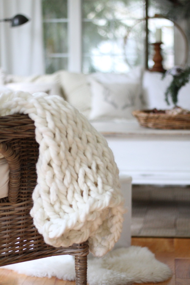 DIY Chunky Knit Throw and Rug Everything Home Magazine