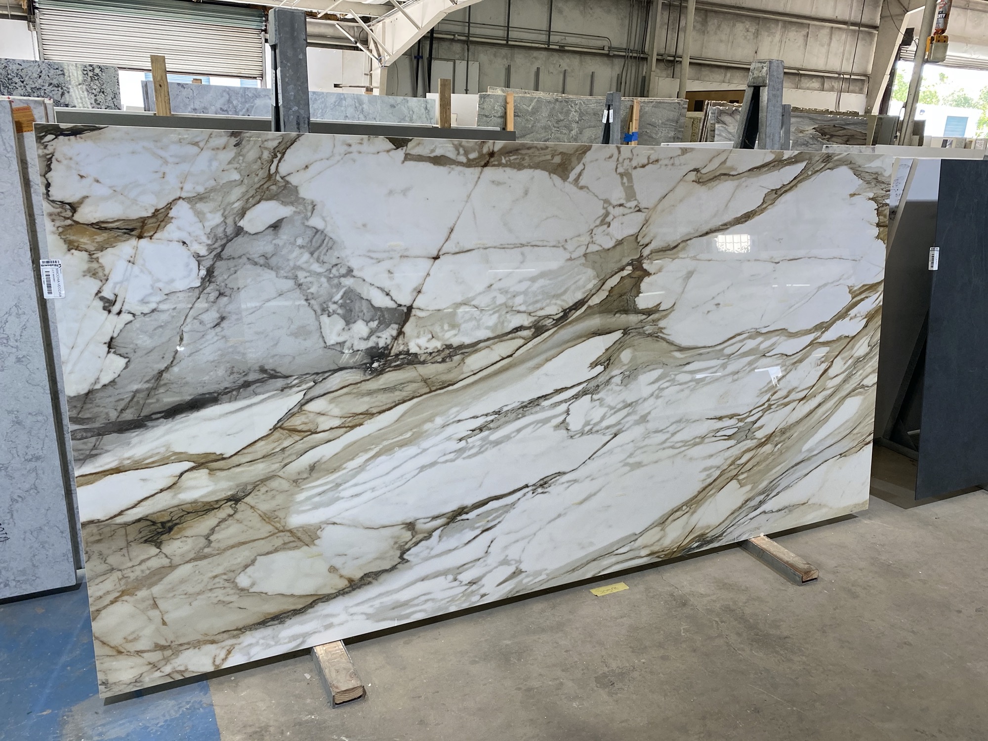 New in these porcelain slabs will give you the marble look without the