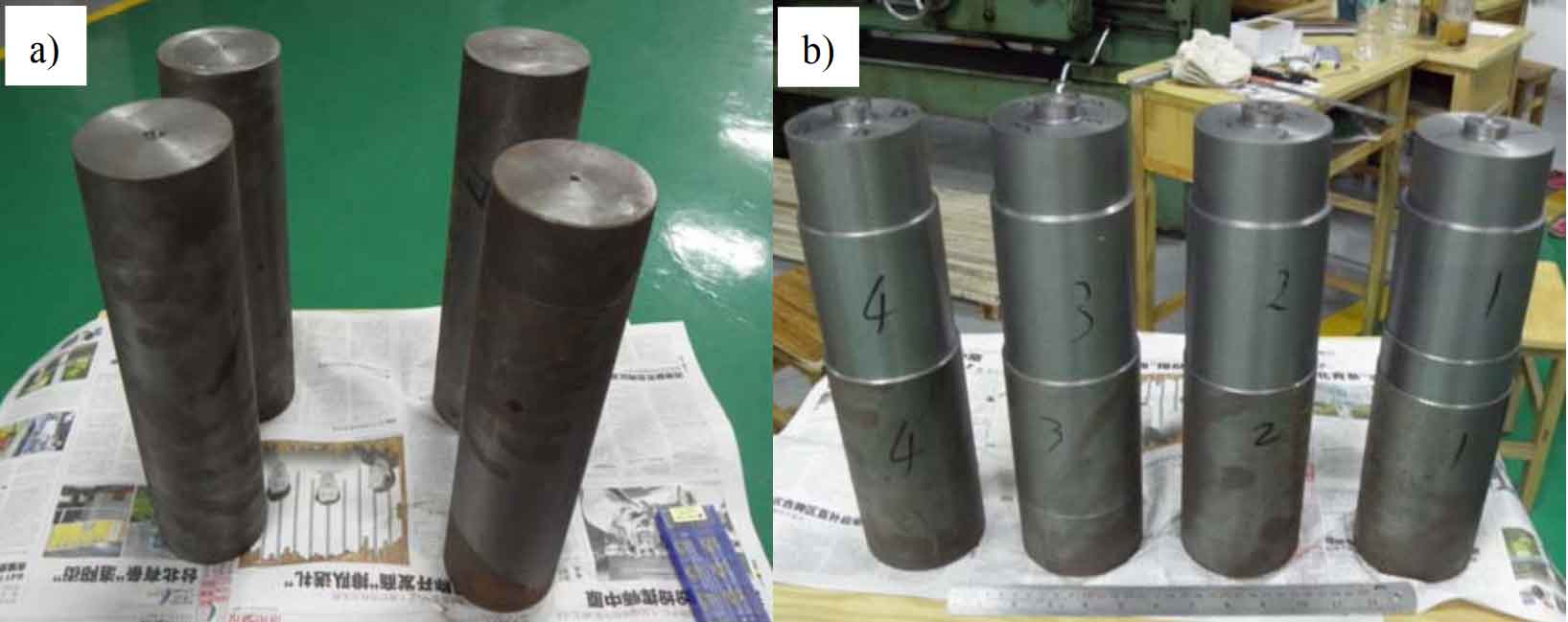 Preparation of samples for mechanical properties and machinability of