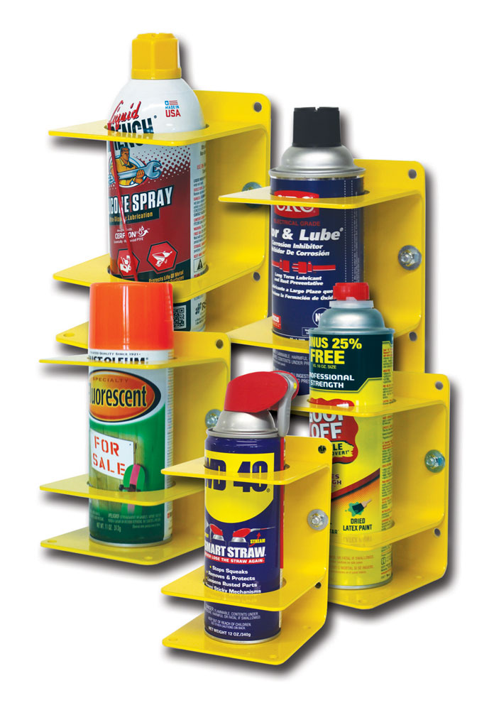 Spray Can Holder Yellow Ziamatic Corp
