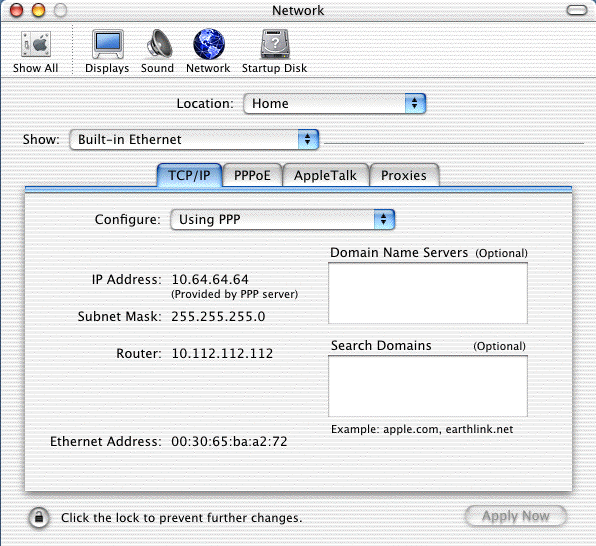 How to Configure the Mac OS X Network Panel for PPPoE