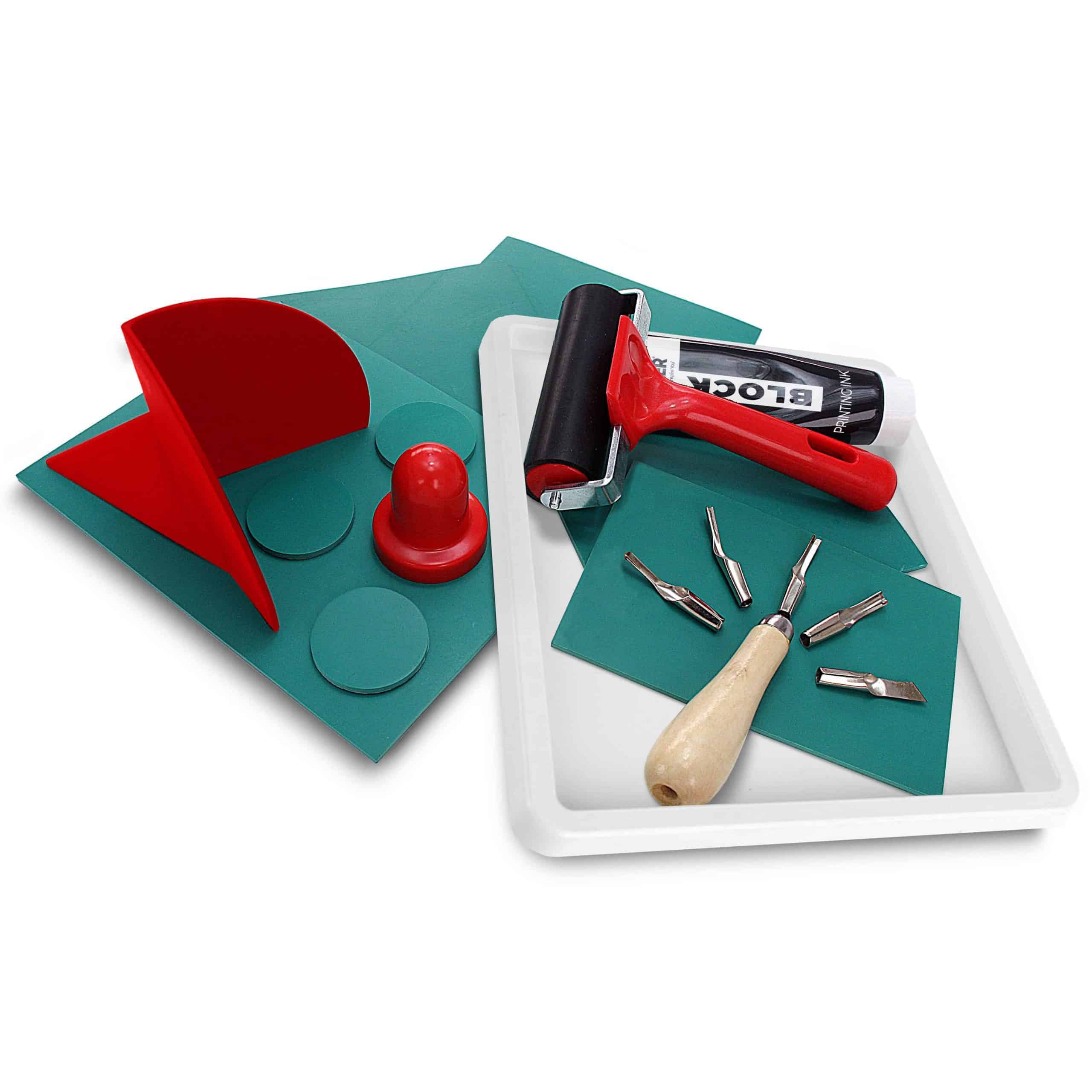 Lino Cutting & Printing Kit Ideal For Lino Printing For Beginners