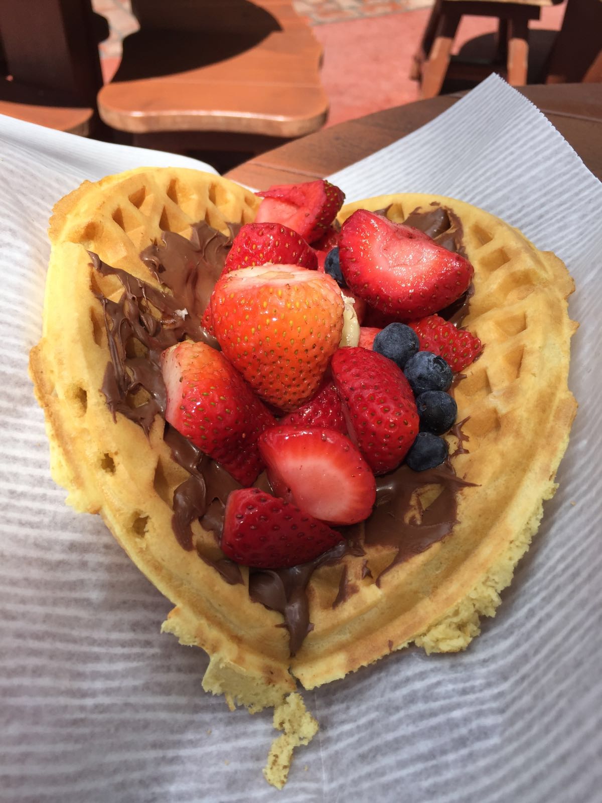Review Nutella Waffle Sandwich at Sleepy Hollow