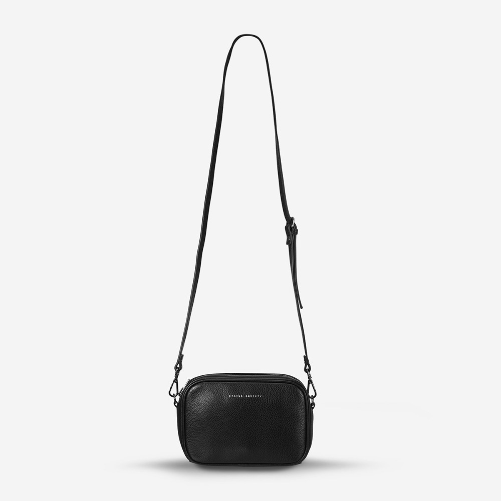 Status Anxiety New Normal Leather Crossbody Bag Zinc Fashion