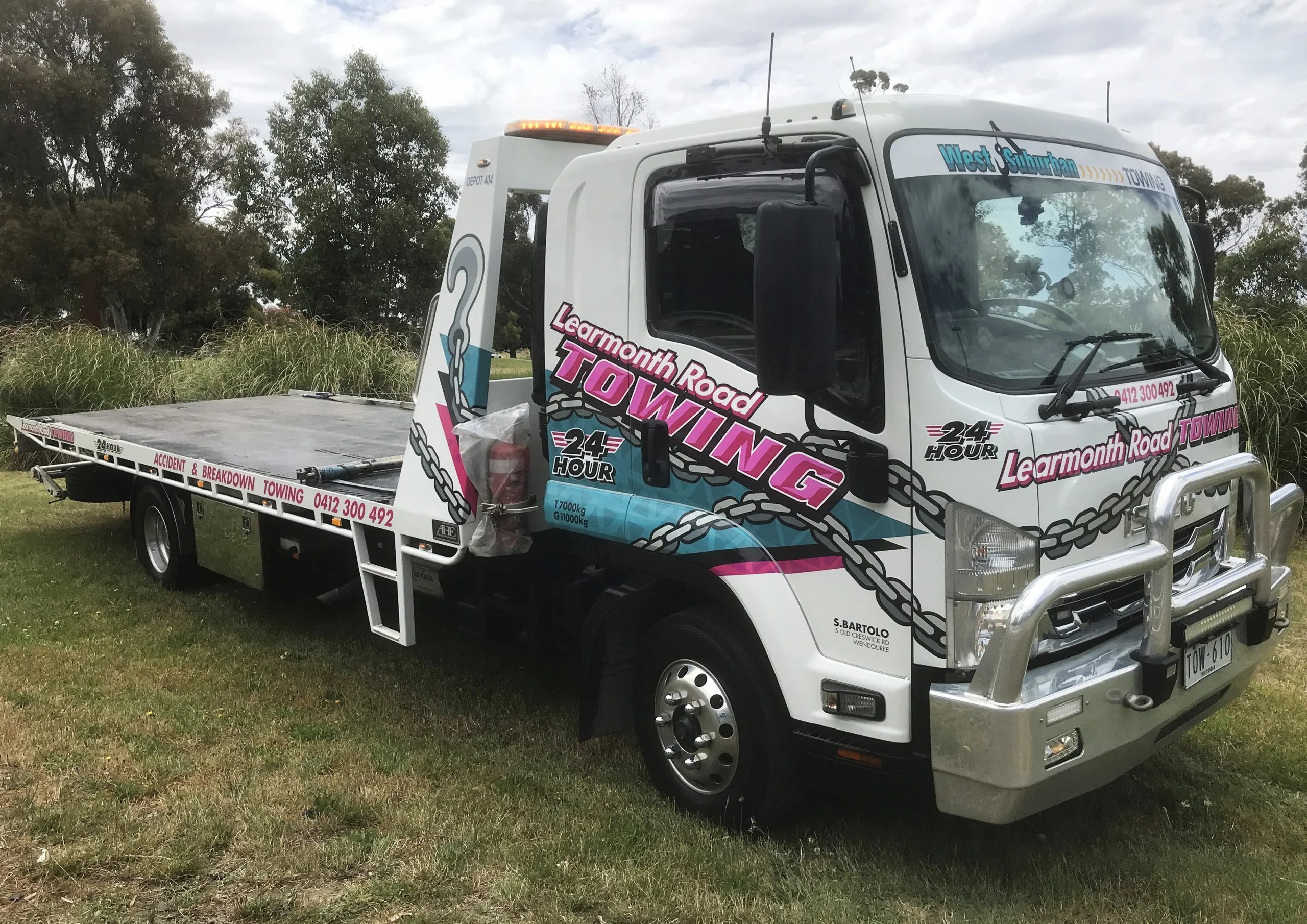 Signs Ballarat. Learmonth Rd Towing Truck Design & Install Logo
