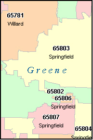 Springfield Mo Zip Code Map Map Of The World