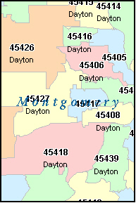 Ohio Zip Code Map Printable