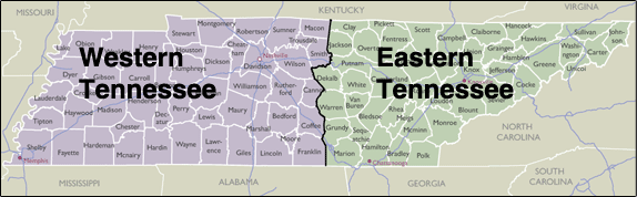Tennessee Area Code Map County Zip Code Maps of Tennessee