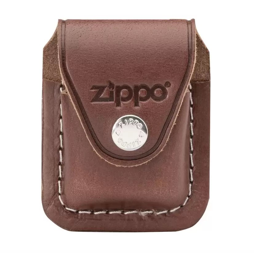 Brown Lighter Pouch with Clip Zippo Singapore