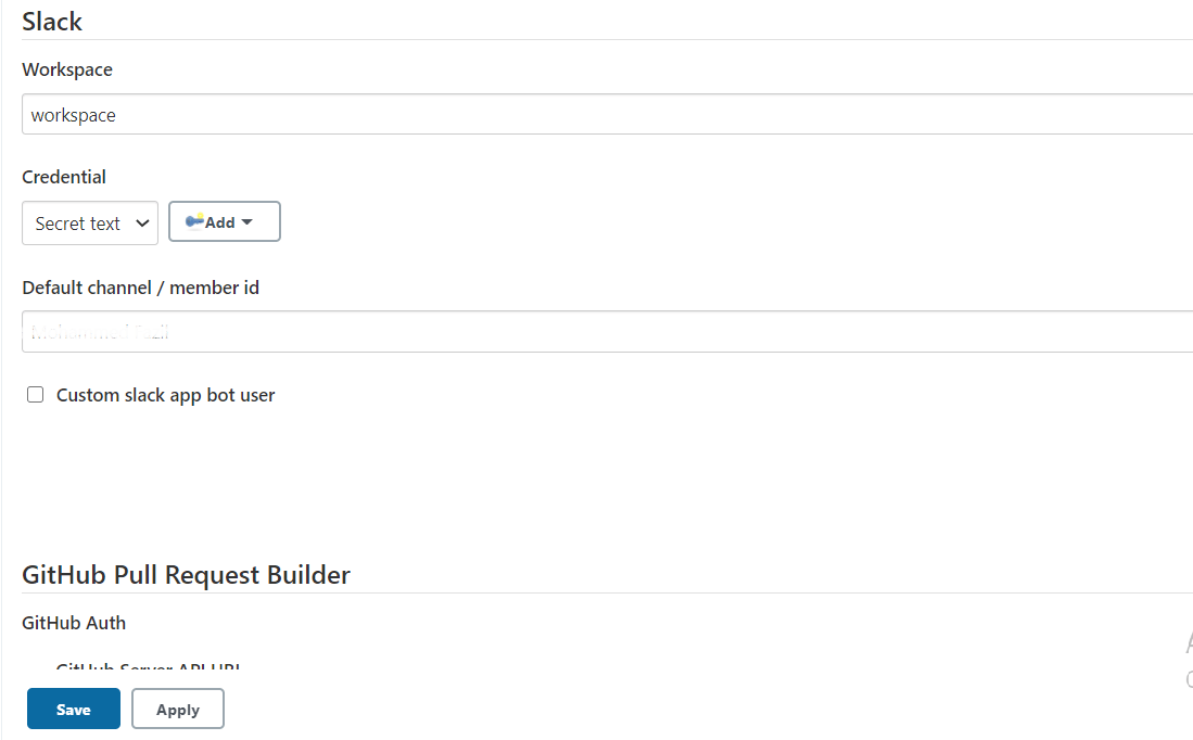 Configuration Slack notification in jenkins