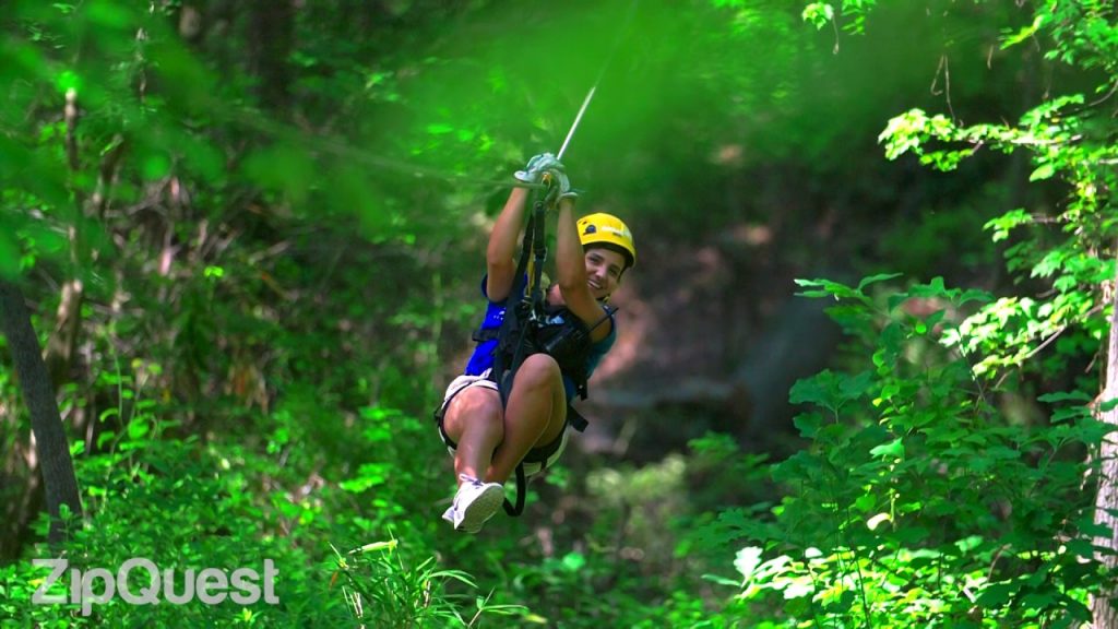Rainy Ziplining ZipQuest Waterfall & Treetop Adventure