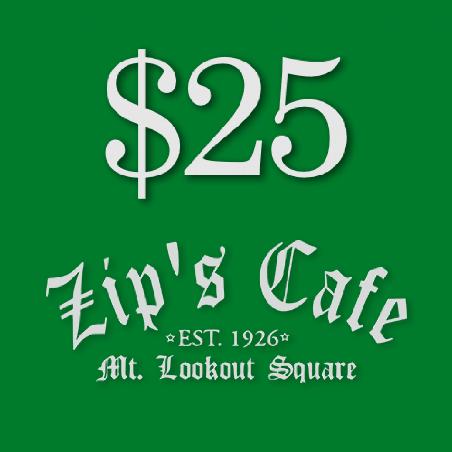 25 Gift Certificate