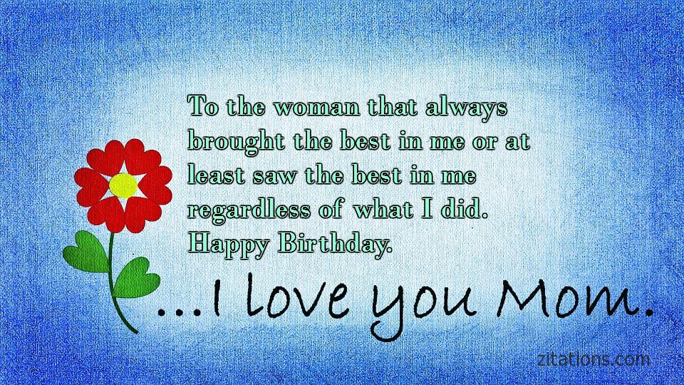 Birthday Quotes For Mom To Make Her Feel Special Zitations