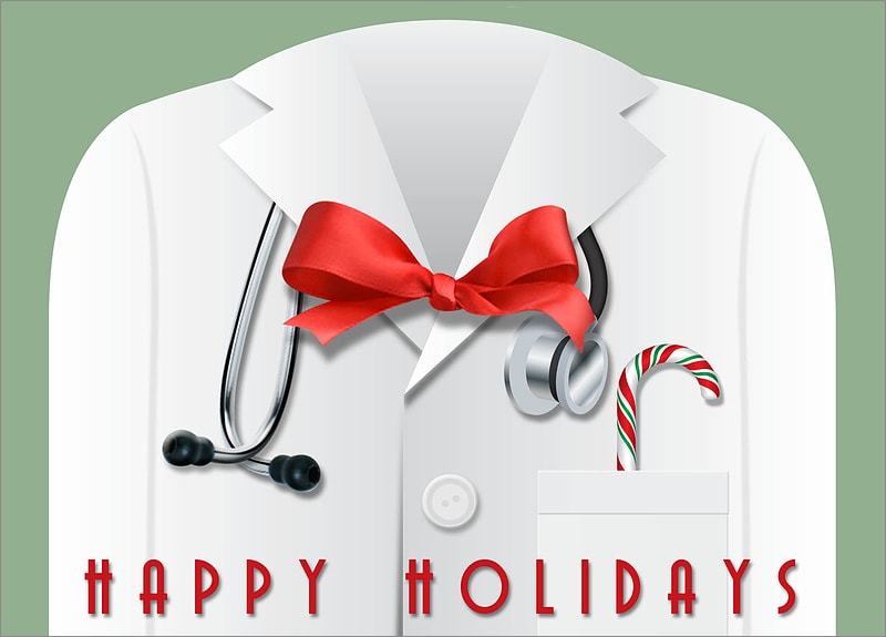 Christmas Cards For Doctors Personalized For Your Business
