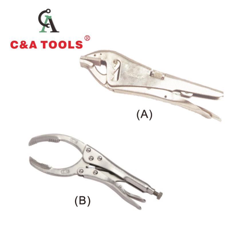Wholesale Round Jaw Locking Pliers, Long Nose, R Type, Curved Jaw