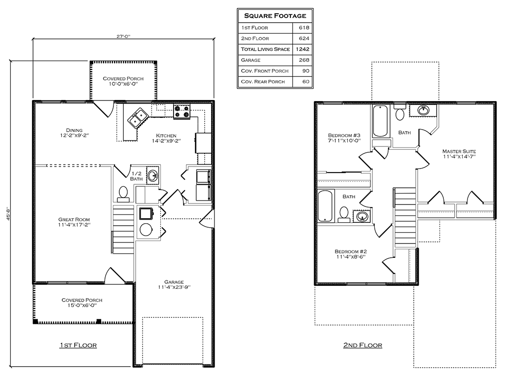 The Warren Floor Plan ZeilmanJames Homes, Inc.
