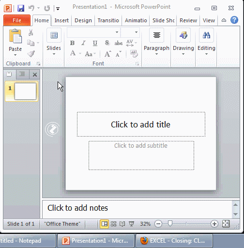 POWERPOINTZatvaranje /CLOSE POWERPOINT/ FILE meni EXIT