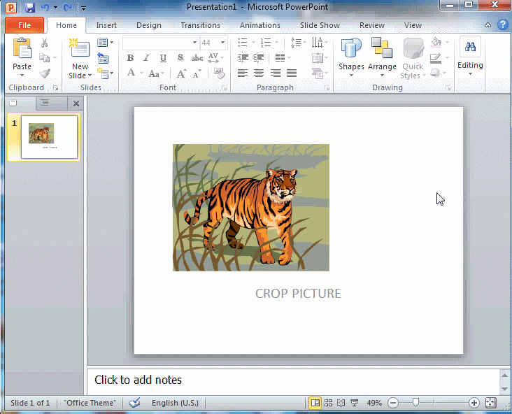 POWERPOINTSlika /PICTURE/ Isjecanje slike /CROP PICTURE/ 3