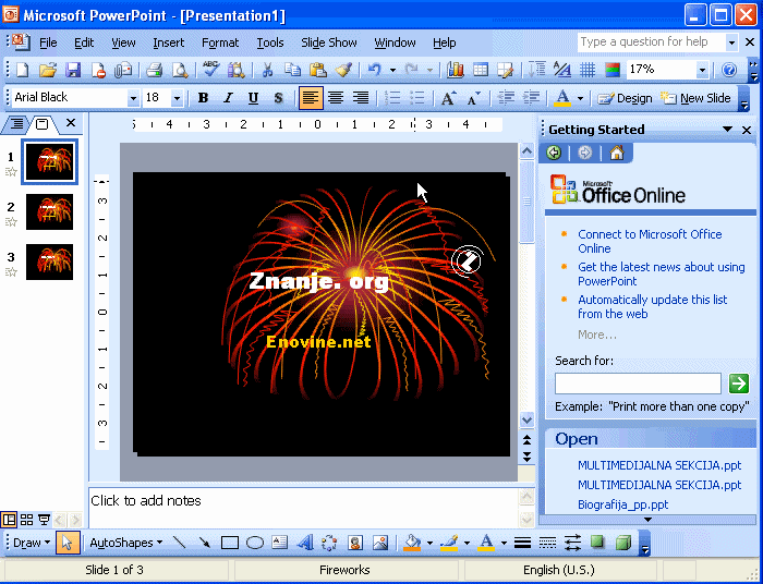 PowerPoint Brzina promjene animacije prikaza slajda