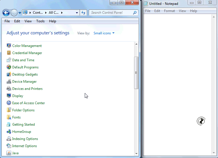 CONTROL PANEL Font /FONT/