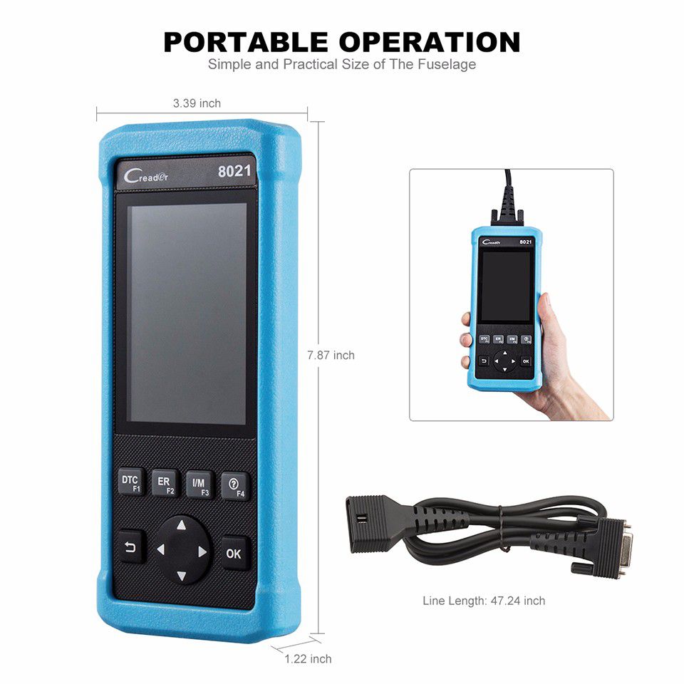 Auto Repair Center Launch DIY Scanner CReader 8021 Full OBD2