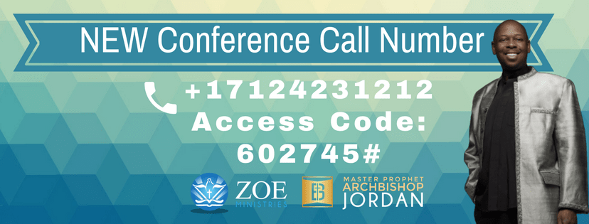 newconferencecallnumber Zoe Ministries Church