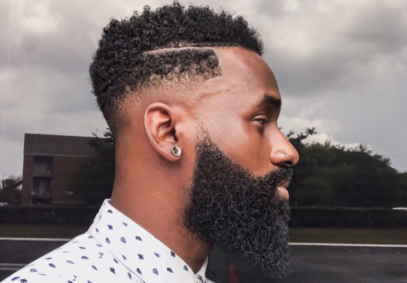 Nappy Afro With High Taper