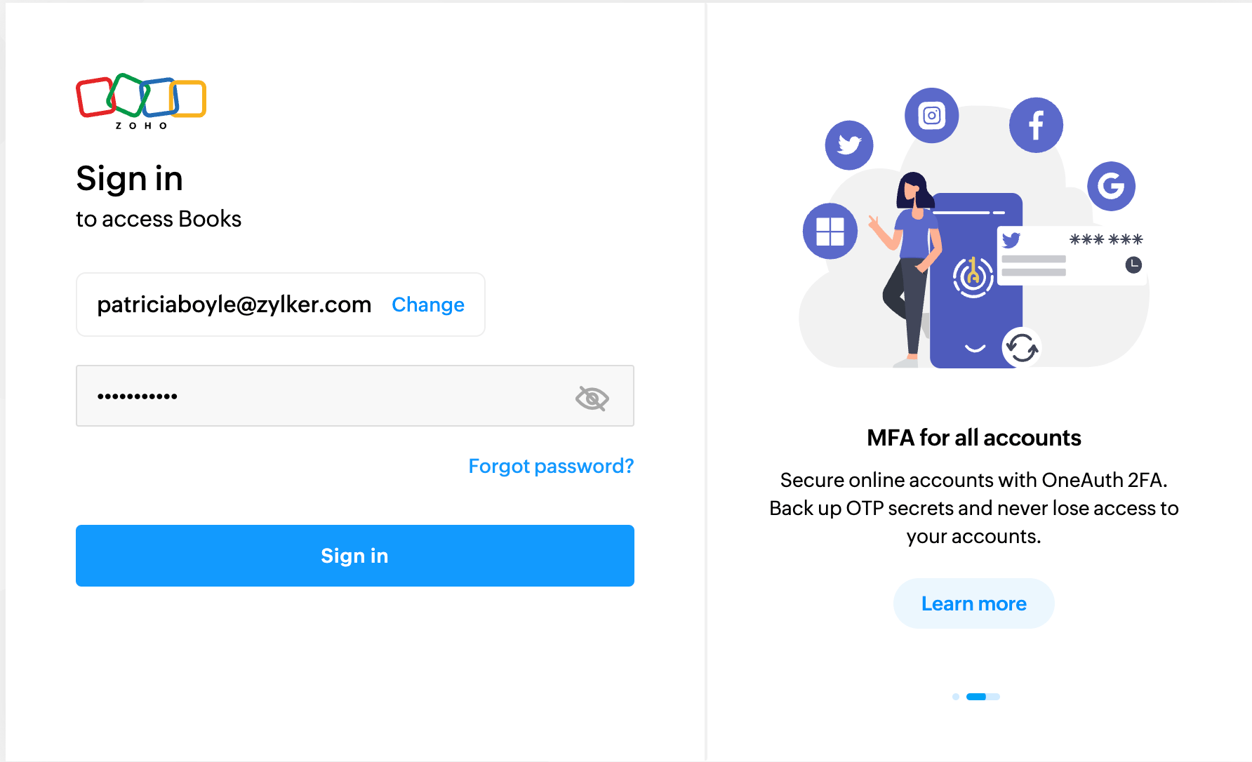 Access Zoho Books Help Zoho Books