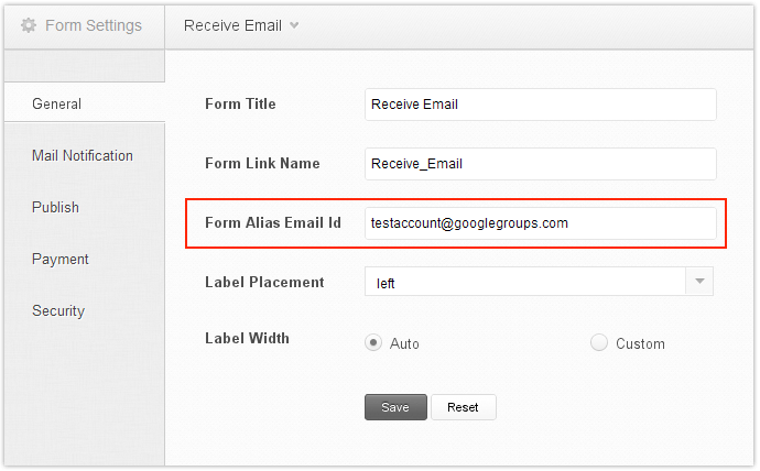 Zoho Creator for Google Apps