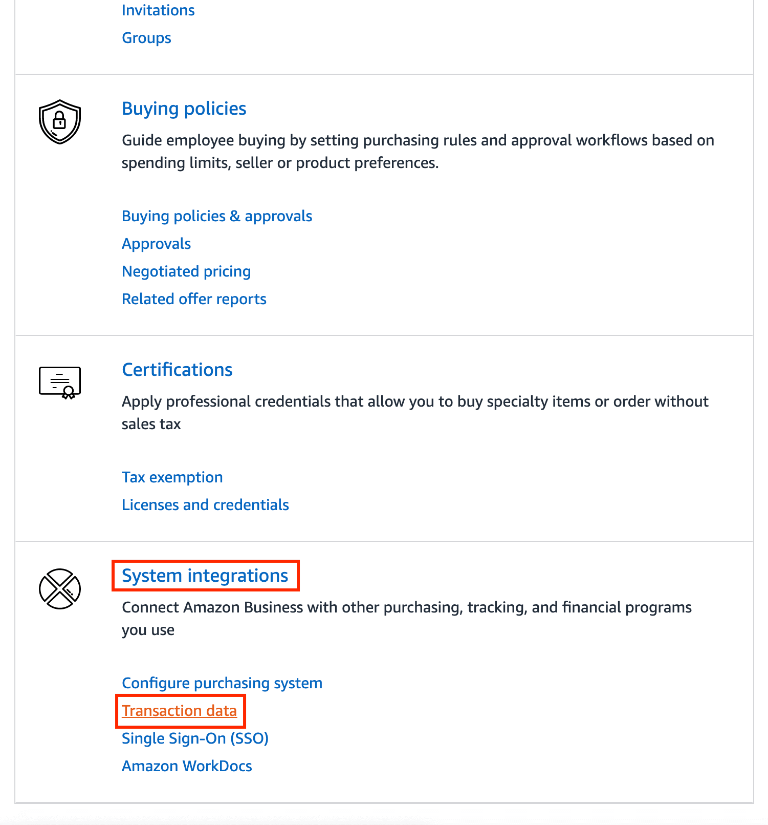 Amazon Business integration User Guide Zoho Expense