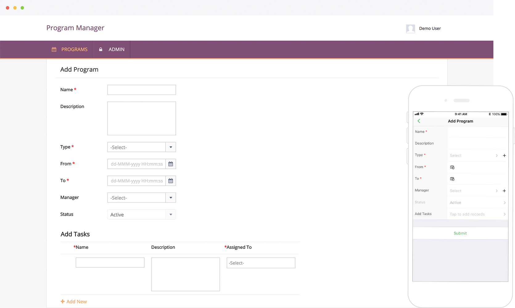 Free Program Management Software Customizable Program Management Tool
