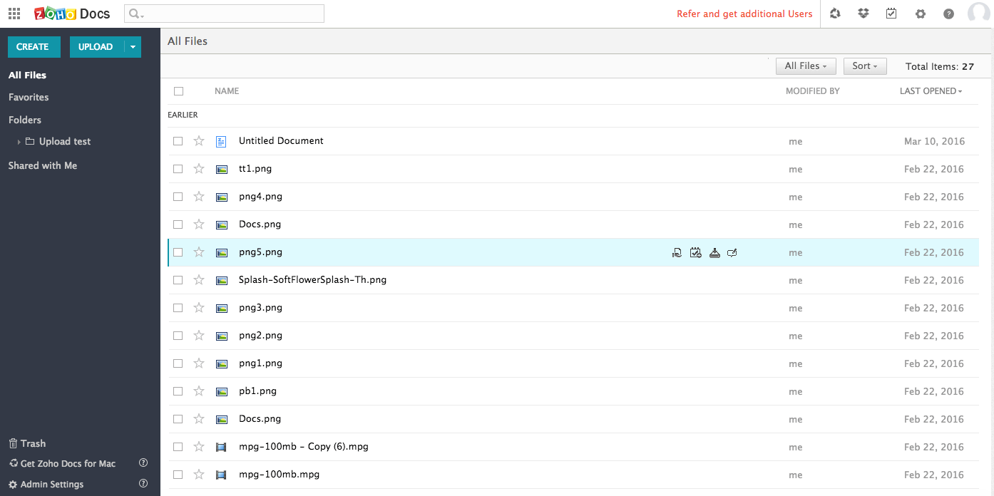 Getting Started with Zoho Docs User Guide