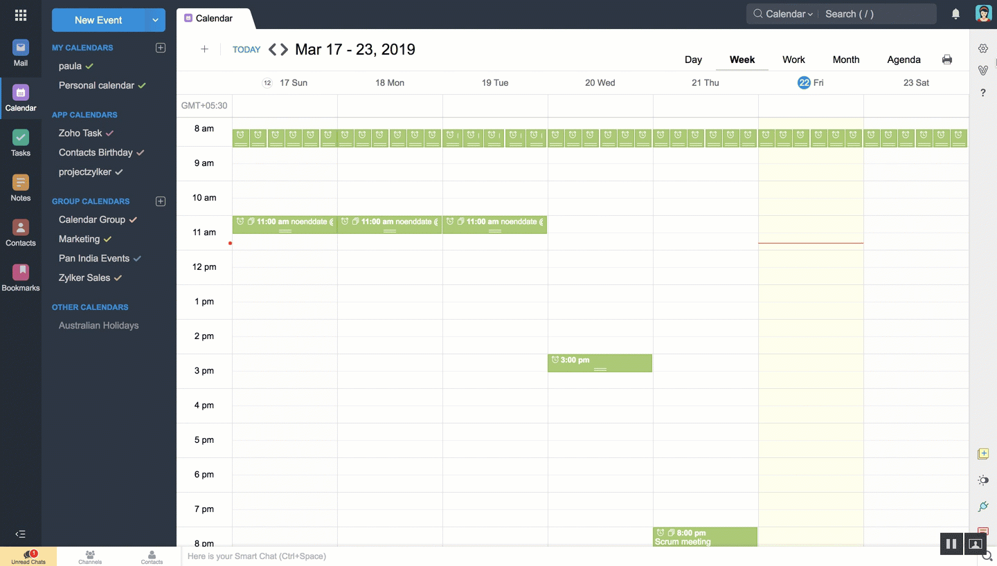 CalDAV Sync For Zoho Calendar