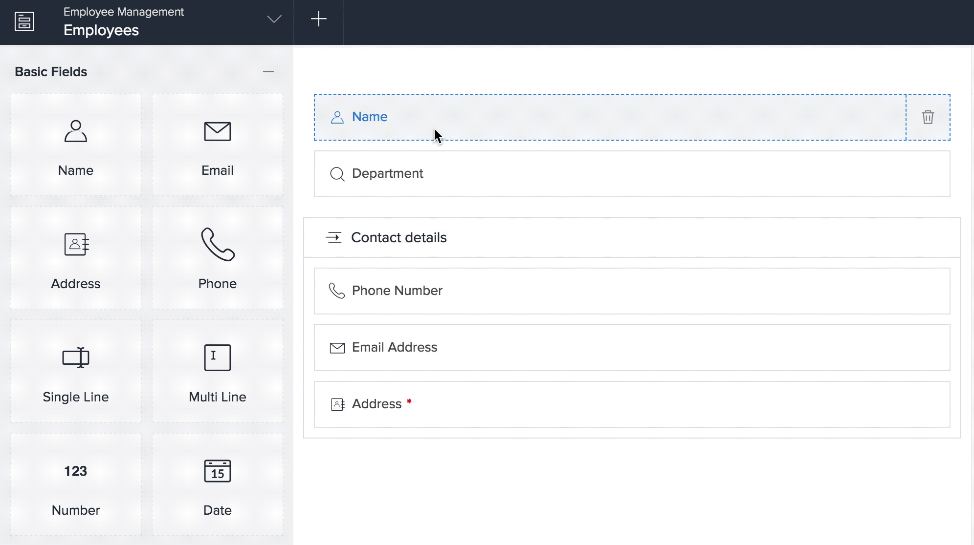 Rearrange Fields in a Form Zoho Creator Help