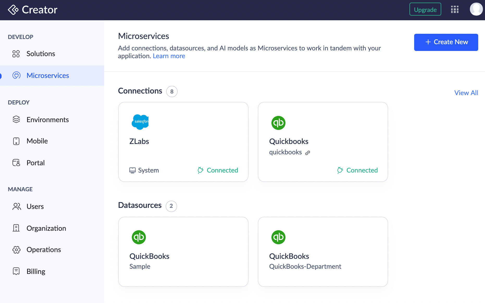 Connections New Migration Guide Zoho Creator Help