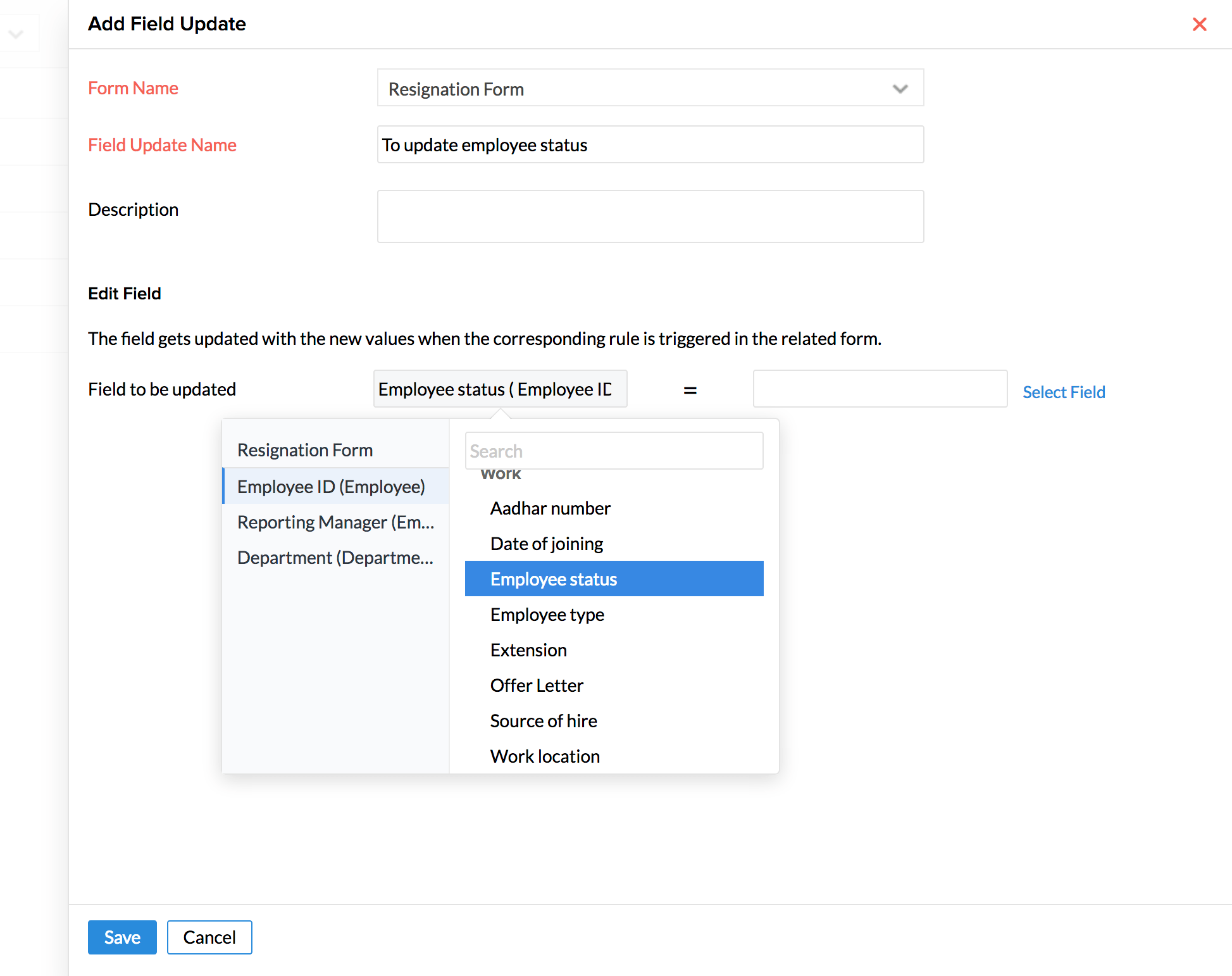 Exit Management Zoho People