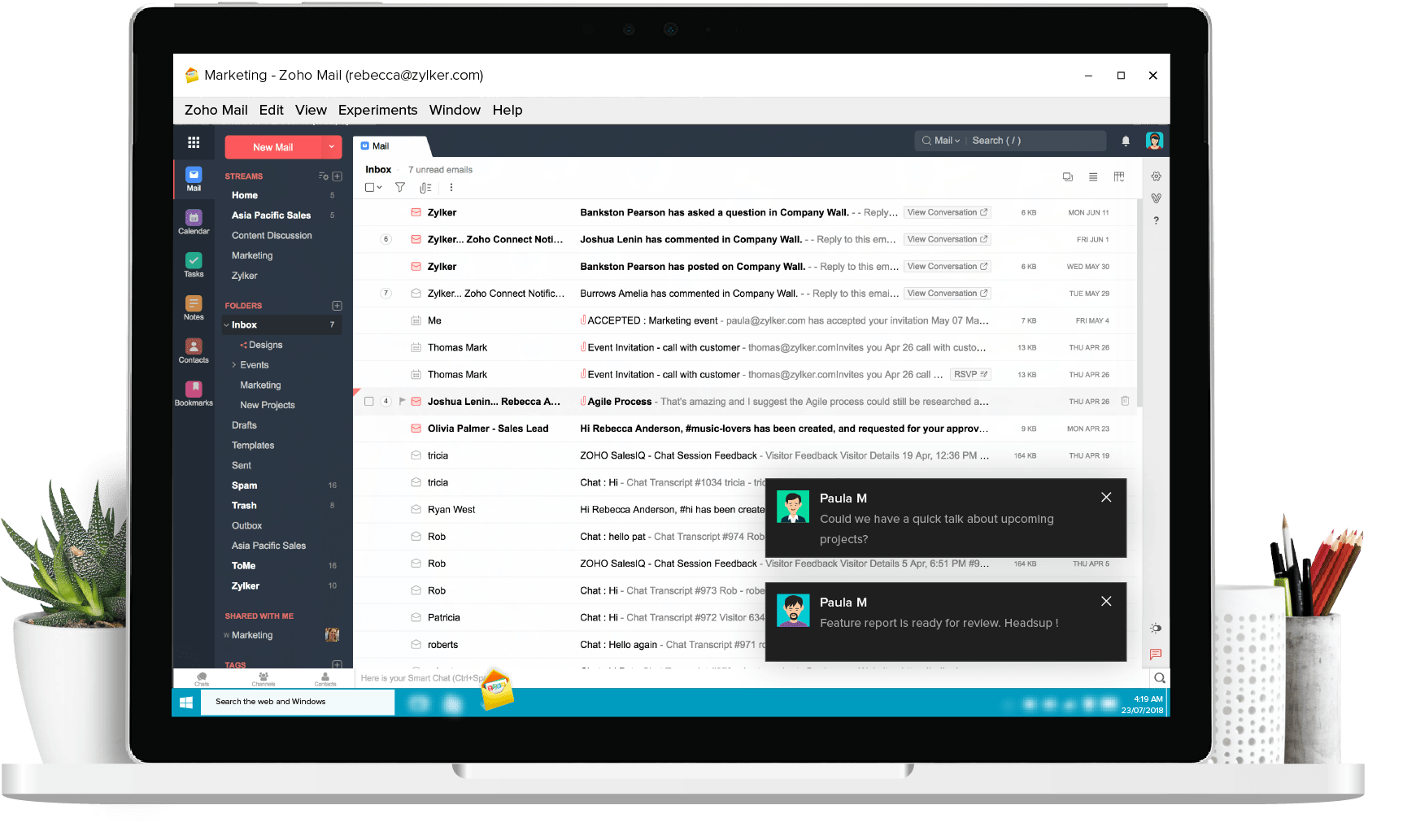 Download Zoho Mail Desktop App for Windows, Mac, Linux Platforms