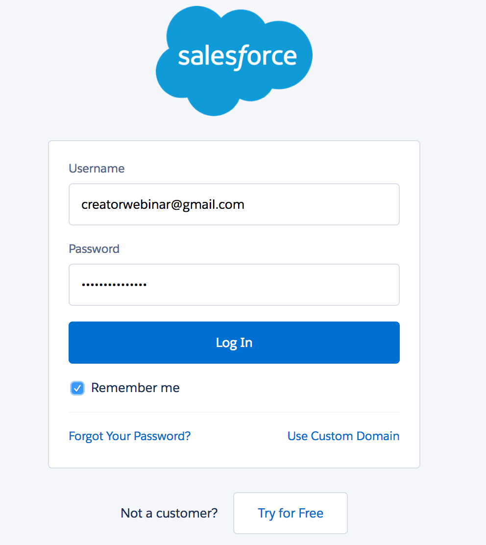 Configure Salesforce connection Zoho Creator Help