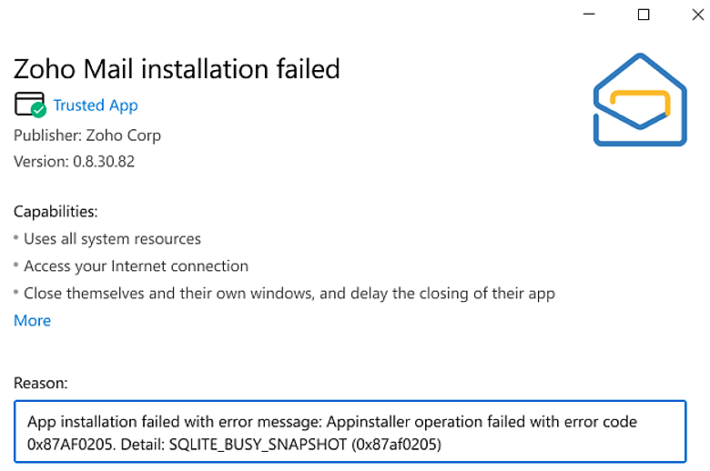 Zoho Windows Mail App — Troubleshooting Guide