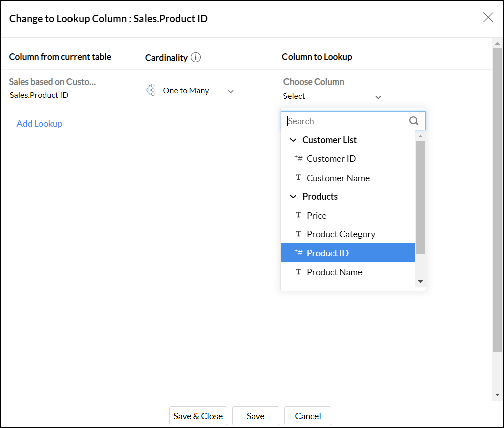 Query Tables Analytics Plus Cloud
