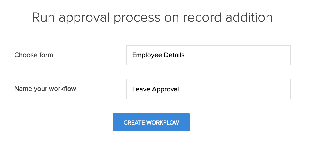 Create approval workflow zoho