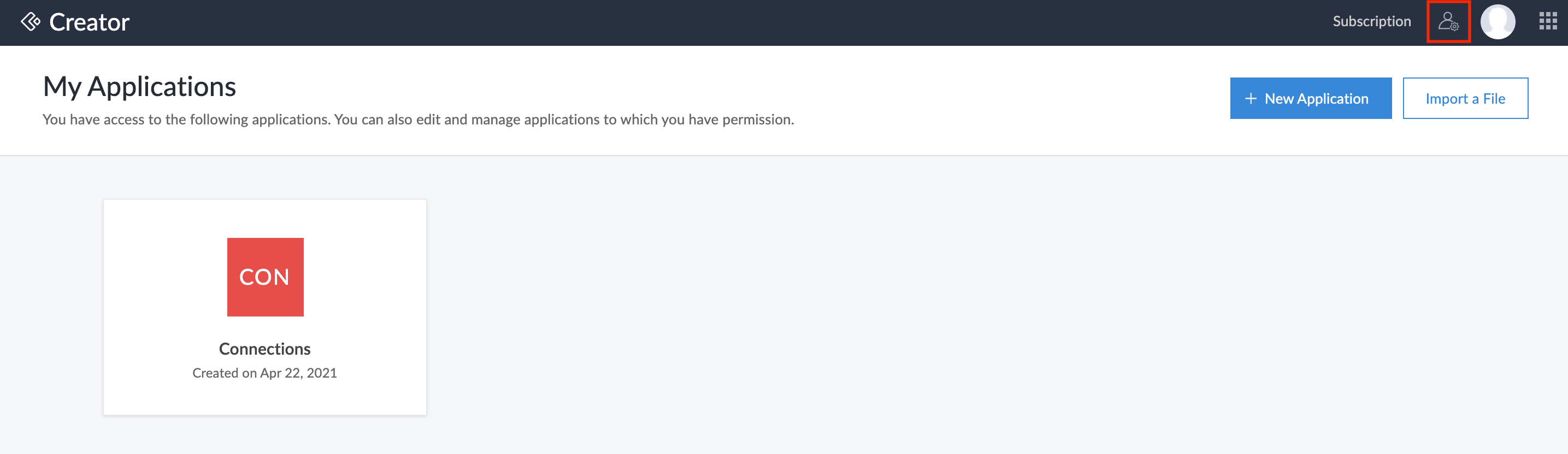 Manage Connections Zoho Creator Help