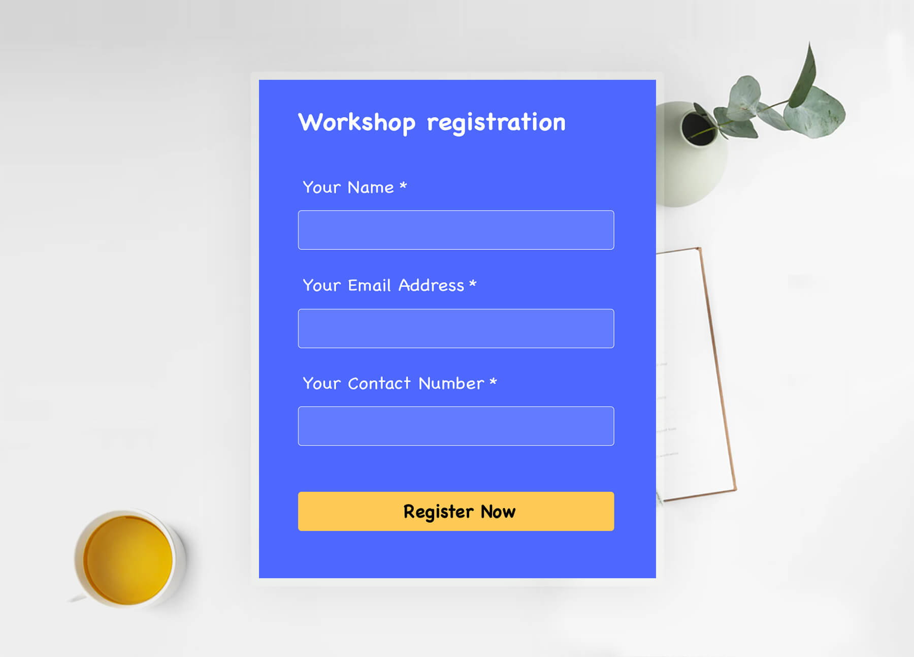 Formularios personalizado en línea Diseñe formularios personalizados